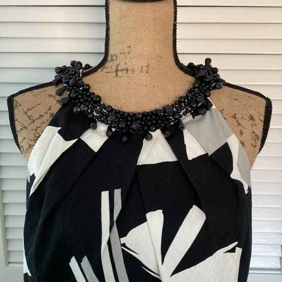 Chetta B sunhee Dress. Size 10. Black and White Print - Picture 2 of 11